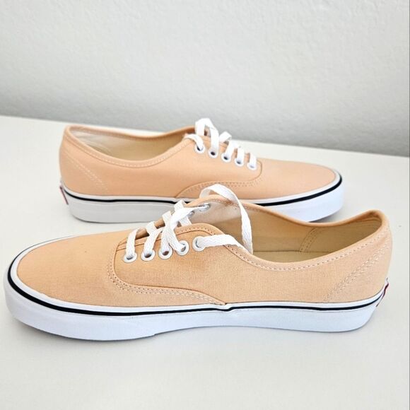 NWT Vans | Color Theory Honey Peach Authentic Low Top Lace Up Shoes Womens 9.5 - Picture 4 of 9